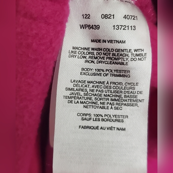 NWOT Columbia | Women’s Benton full-zip fleece jacket PL Petite Large Fushia - Picture 6 of 8